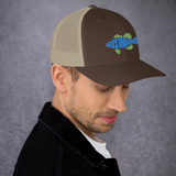 BA Teal/Kiwi Swimlogo 3DTrucker Cap