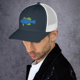 BA Teal/Kiwi Swimlogo 3DTrucker Cap