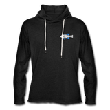 Bass Anonymous Lightweight Terry Hoodie Sunset Logo - charcoal grey