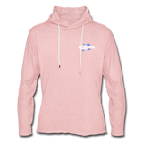 Bass Anonymous Lightweight Terry Hoodie Sunset Logo - cream heather pink