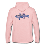 Bass Anonymous Lightweight Terry Hoodie Sunset Logo - cream heather pink