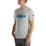 BA Teal/Kiwi short sleeve Swimlogo with sleeves and back print.