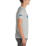 BA Teal/Kiwi short sleeve Swimlogo with sleeves and back print.