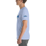 BA Teal/Kiwi short sleeve Swimlogo with sleeves and back print.