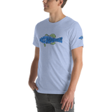 BA Teal/Kiwi short sleeve Swimlogo with sleeves and back print.