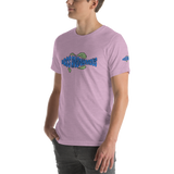 BA Teal/Kiwi short sleeve Swimlogo with sleeves and back print.