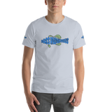 BA Teal/Kiwi short sleeve Swimlogo with sleeves and back print.