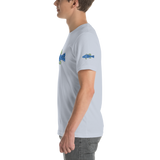 BA Teal/Kiwi short sleeve Swimlogo with sleeves and back print.