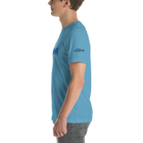 BA Teal/Kiwi short sleeve Swimlogo with sleeves and back print.