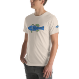 BA Teal/Kiwi short sleeve Swimlogo with sleeves and back print.
