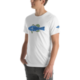 BA Teal/Kiwi short sleeve Swimlogo with sleeves and back print.