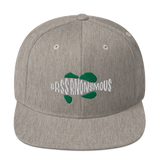 Bass Anonymous Snapback Hat Swim Logo White/Green