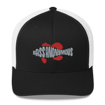 Bass Anonymous Trucker Cap Gray/Red Swim Logo