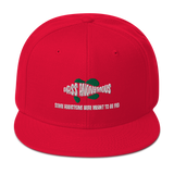 Bass Anonymous Snapback Hat with SwimLogo and Slogan