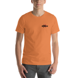 Men's BA neon SwimLogo with vintage back logo Short Sleeve T-Shirt