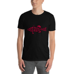 Bass Anonymous Grunge Swim Logo Black/Red Short-Sleeve T-Shirt