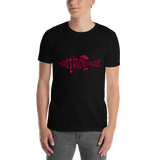 Bass Anonymous Grunge Swim Logo Black/Red Short-Sleeve T-Shirt