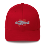 Bass Anonymous Swimlogo  Gray with Red fins and tail Structured Twill Cap