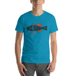 BA Short-Sleeve Unisex T-Shirt With Original Bass Anonymous Swim Logo Black/Red
