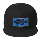 Bass Anonymous Snapback Hat Aqua/Black/Red