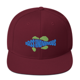 Bass Anonymous Snapback Hat Swim Logo Blue/Green