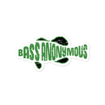 BassAnonymous  SwimLogo Sticker Green/Black Fins Grunge Sticker