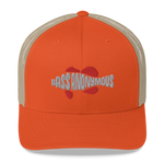Bass Anonymous Trucker Cap Gray/Red Swim Logo