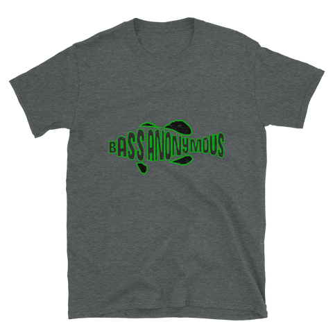 Bass Anonymous Grunge Swim Logo Green/Black Short-Sleeve T-Shirt