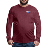Bass Anonymous Legend Long Sleeve T-Shirt - heather burgundy
